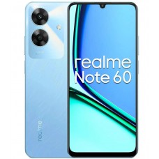 Oferta Relâmpago Celular Realme Note 60 256GB, 4GB RAM, Câmera Traseira Dupla de 32MP, Tela 6.74" Android 14, e Processador Octa Core Azul
